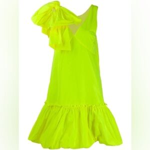 E ESSENTIEL ANTWERP
Volleyball Pleated Mini Dress In Yellow